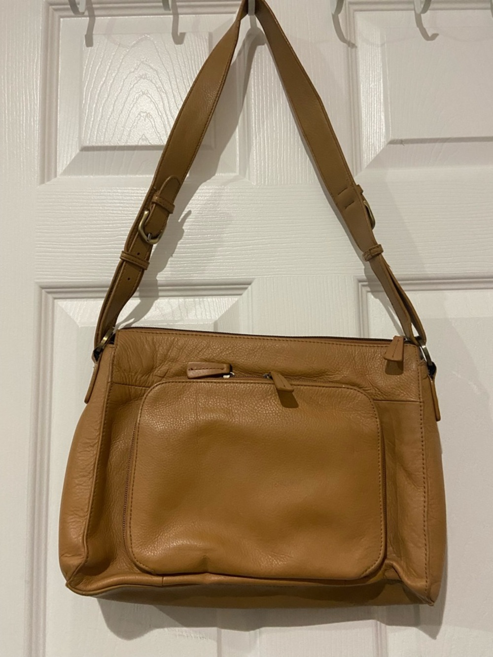 Giani Bernini Cognac Leather Shoulder Bag